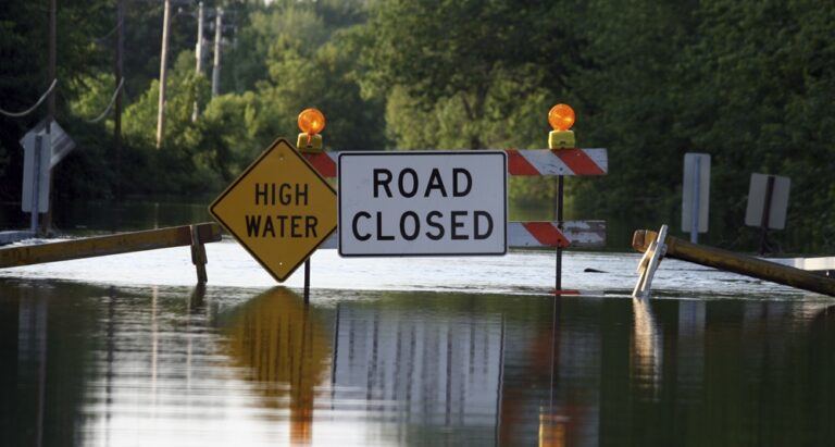 High floodwaters. Photo courtesy the National Oceanic and Atmospheric Administration.